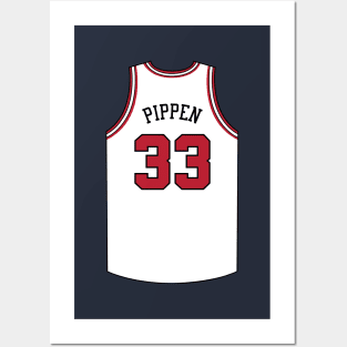 Scottie Pippen Chicago Jersey Qiangy Posters and Art